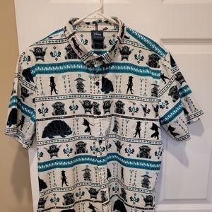 Disney Raya and the Last Dragon.  Short Sleeve Men's Button Down Shirt XL